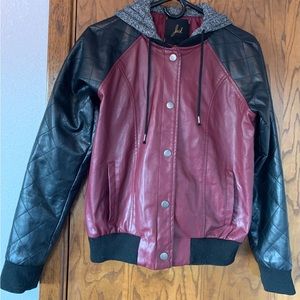 Faux leather jacket